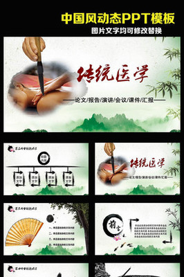 中國傳統(tǒng)醫(yī)學文化傳播動態(tài)PPT模板